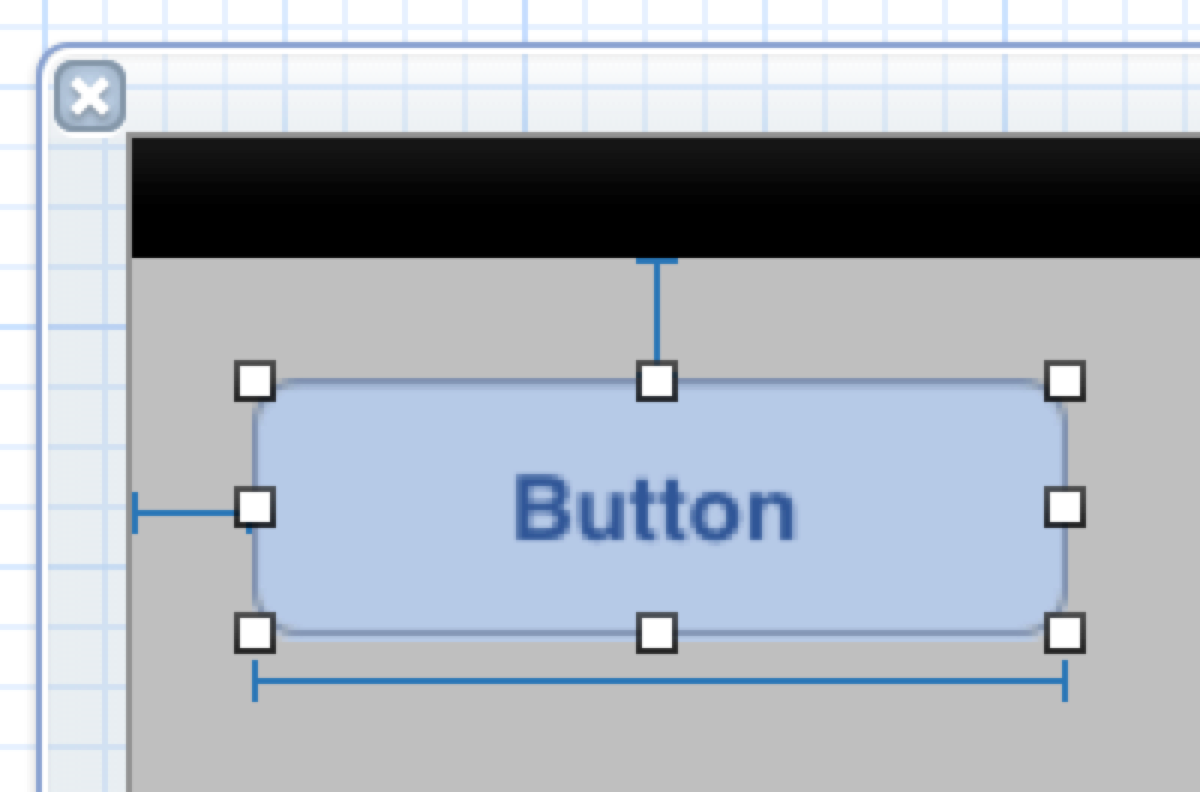 Constraints appear as blue I-bars